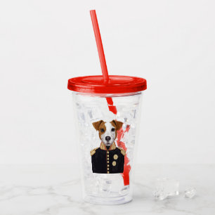 Kapitein Jack Russell Acryl Drinkbeker