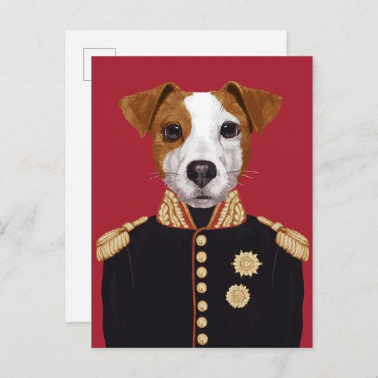 Kapitein Jack Russell Briefkaart (Voorkant / Achterkant)