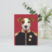 Kapitein Jack Russell Briefkaart (Staand voorkant)