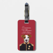 Kapitein Jack Russell | Jouw namen toevoegen Bagagelabel (Achterkant verticaal)