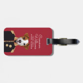 Kapitein Jack Russell | Jouw namen toevoegen Bagagelabel (Achterkant horizontaal)