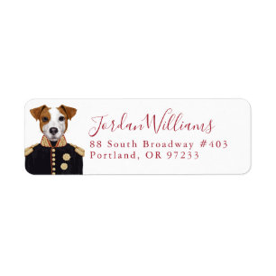 Kapitein Jack Russell   Jouw namen toevoegen Etiket