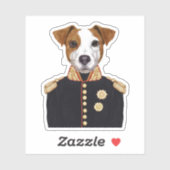 Kapitein Jack Russell Sticker (Vel)