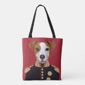 Kapitein Jack Russell Tote Bag (Achterkant)