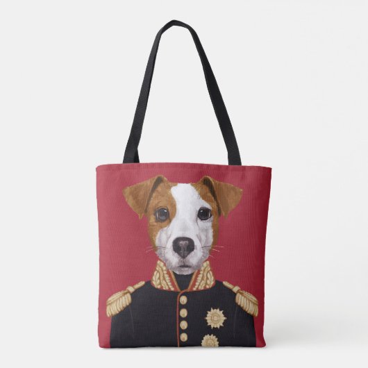 Kapitein Jack Russell Tote Bag (Achterkant)