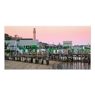 Kapitein Jack's Wharf - Provincetown, MA Foto Afdruk