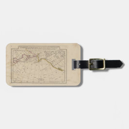 Kapitein James Cook Chart of Alaska Discovery Bagagelabel