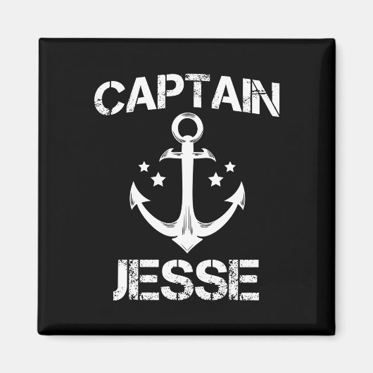Kapitein Jesse grappige verjaardagsnaam boot cadea Magneet (Voorkant)