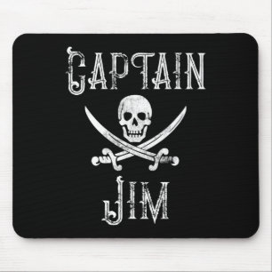 Kapitein Jim Vintage Gepersonaliseerde Piratensche Muismat