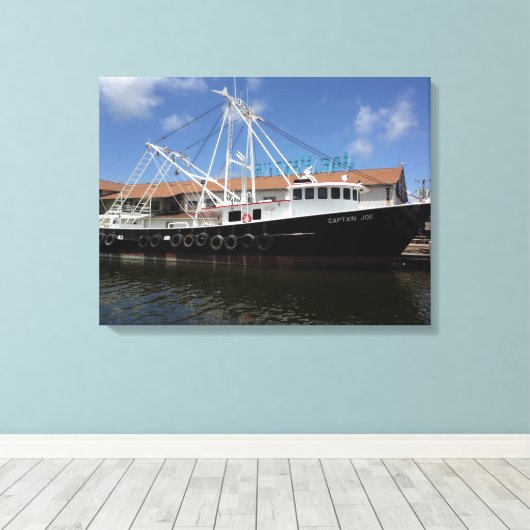 Kapitein Joe Canvas Afdruk (Insitu (Houten vloer))