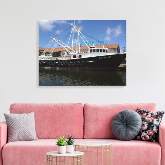 Kapitein Joe Canvas Afdruk (Insitu (Woonkamer))