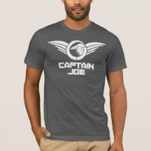 Kapitein Joe Mannen Bancella Canvas T-Shirt Asphal