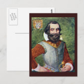 Kapitein John Smith Jamestown Colony Briefkaart (Voorkant / Achterkant)