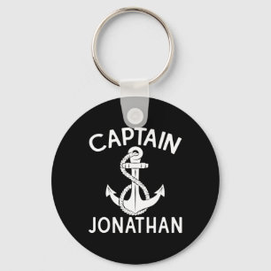 Kapitein Jonathan Boat Anchor Yacht Boating Ship Sleutelhanger