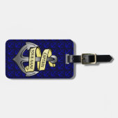  kapitein Jouw naam Anchor Bagagelabel (Voorkant horizontaal)