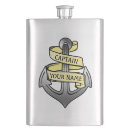  kapitein Jouw naam Anchor Flacon