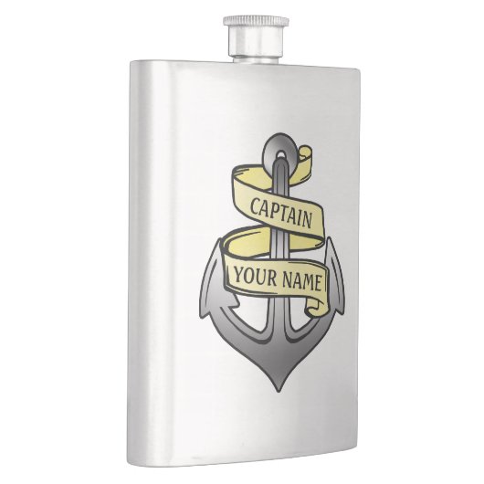 kapitein Jouw naam Anchor Flacon (Rechts)
