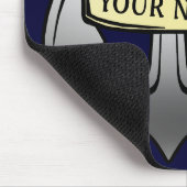 kapitein Jouw naam Anchor Muismat (Hoek)