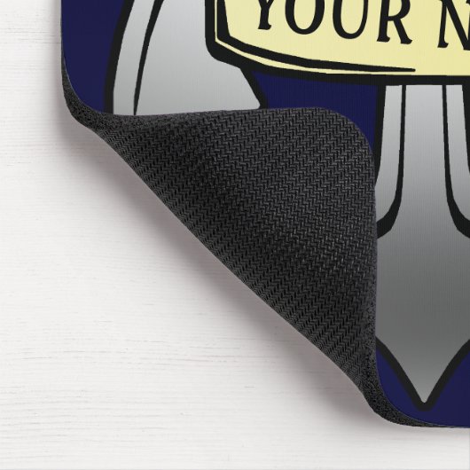  kapitein Jouw naam Anchor Muismat (Hoek)