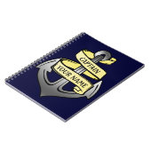 kapitein Jouw naam Anchor Notitieboek (Linkerzijde)