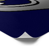  kapitein Jouw naam Anchor Poster (Hoek)