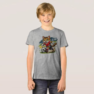 Kapitein Kat: De Voetbalsprint Tri-Blend Shirt