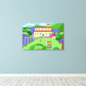 Kapitein Kayak Canvas Afdruk (Insitu (Houten vloer))