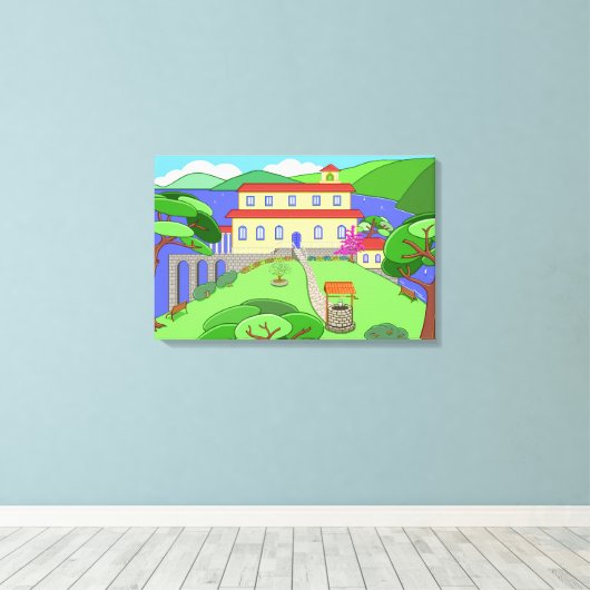 Kapitein Kayak Canvas Afdruk (Insitu (Houten vloer))