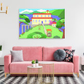 Kapitein Kayak Canvas Afdruk (Insitu (Woonkamer))