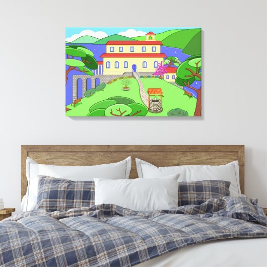 Kapitein Kayak Canvas Afdruk (Insitu (Slaapkamer))