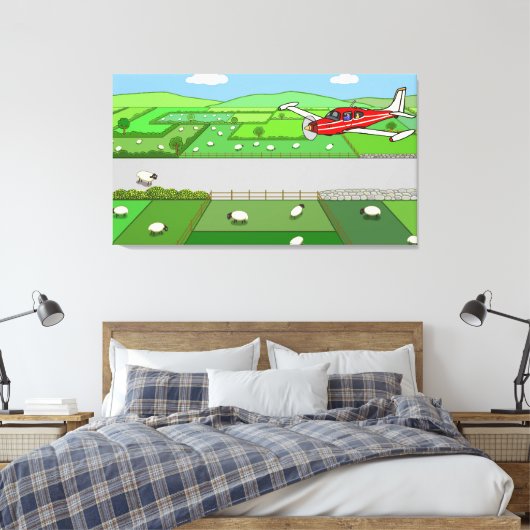 Kapitein Kayak's vlucht Canvas Afdruk (Insitu (Slaapkamer))