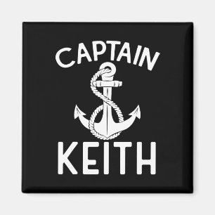 Kapitein Keith Boat Ship Anchor Boating Yacht Magneet