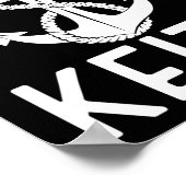 Kapitein Keith Boat Ship Anchor Boating Yacht Poster (Hoek)