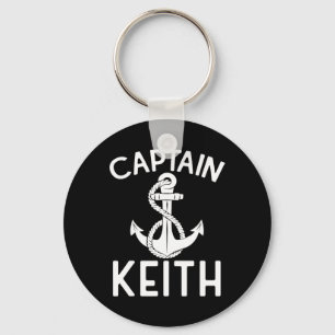 Kapitein Keith Boat Ship Anchor Boating Yacht Sleutelhanger