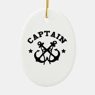 Kapitein Keramisch Ornament