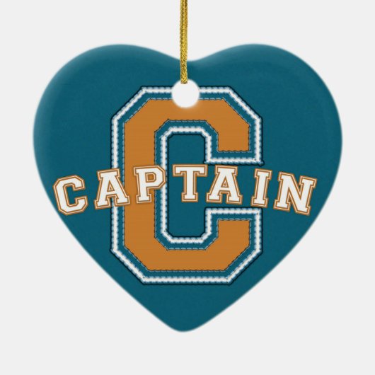 Kapitein Keramisch Ornament (Achterkant)