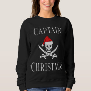 Kapitein kerstfeestdag Pirate Skull Santa Hat B Trui