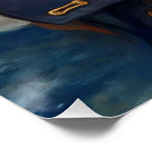 Kapitein Klauw van de Azuurzee | Piraat Kat Perfect Poster (Hoek)