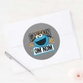 Kapitein Koekiemonster Ronde Sticker (Envelop)