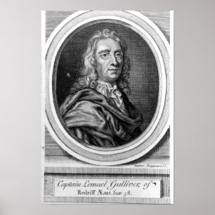 Kapitein Lemuel Gulliver, 1726 Poster