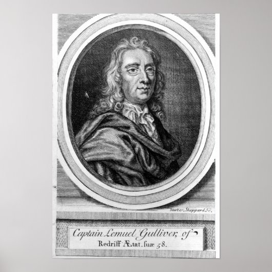 Kapitein Lemuel Gulliver, 1726 Poster (Voorkant)