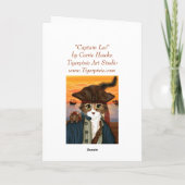 Kapitein Leo, Pirate Cat & Rat Fantasy Art Card Kaart (Achterkant)