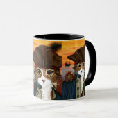 Kapitein Leo, Pirate Cat & Rat Fantasy Art Mok (Voorkant rechts)