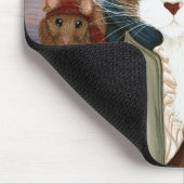 Kapitein Leo, Pirate Cat & Rat Fantasy Art Mousepa Muismat (Hoek)