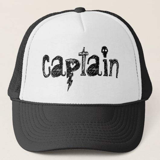 Kapitein Lettering Trucker Pet (Voorkant)