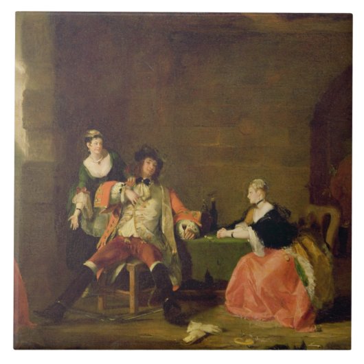 Kapitein Macheath Upbraided by Polly and Lucy in t Tegeltje (Voorkant)