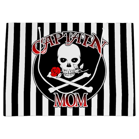 Kapitein Mam Gift Bag Large Cadeautasje (Voorkant)