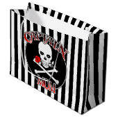 Kapitein Mam Gift Bag Large Cadeautasje (Voorkant Gekanteld)