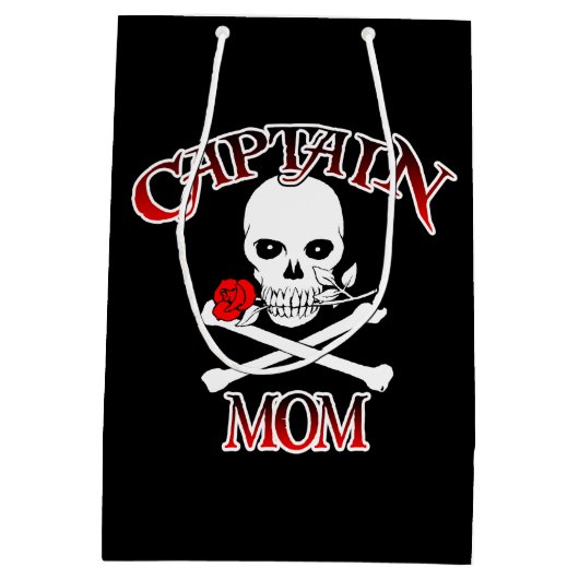 Kapitein Mam Gift Bag Medium Cadeauzakje (Achterkant)