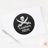 Kapitein Mam Ronde Sticker (Envelop)